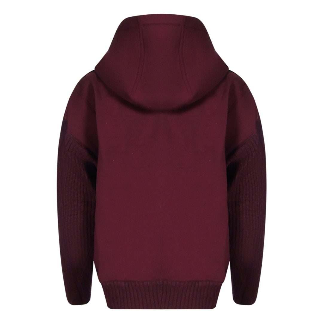 Parajumpers Zip Fleece Burgundy Hoodie S