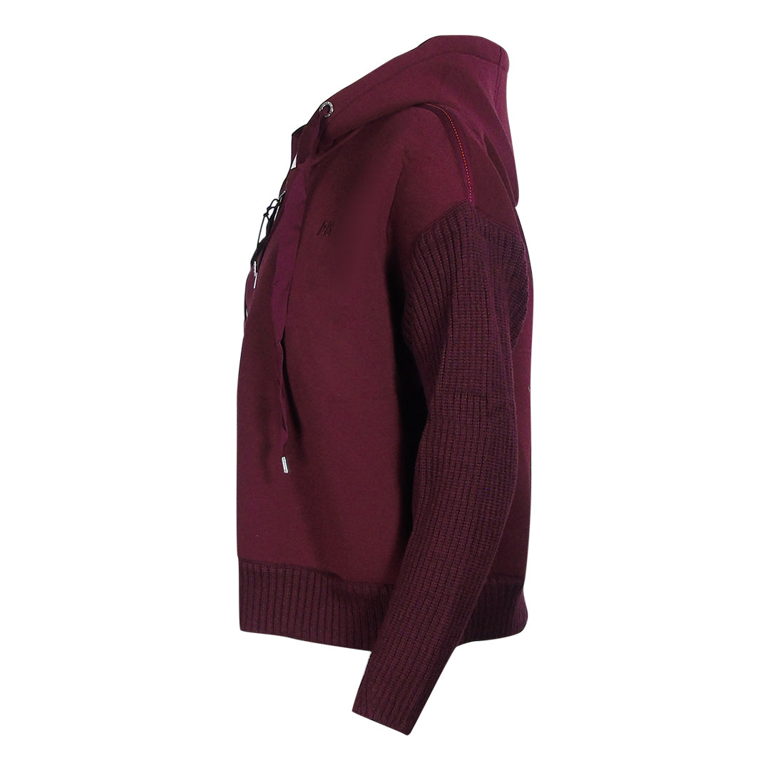 Parajumpers Zip Fleece Burgundy Hoodie S