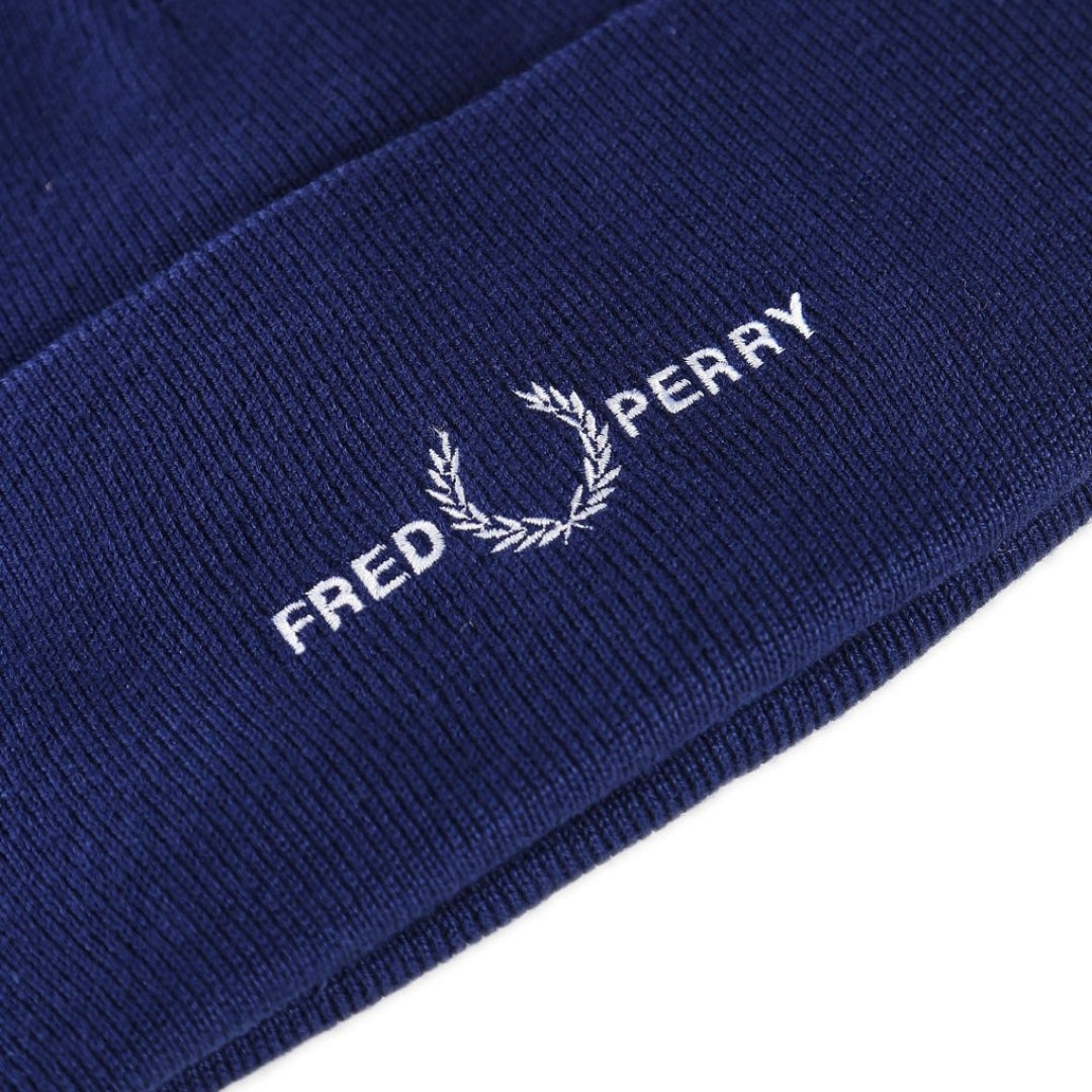 Fred Perry Graphic Logo French Navy Blue Beanie