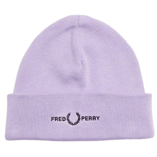 Fred Perry Graphic Logo Lilac Purple Beanie