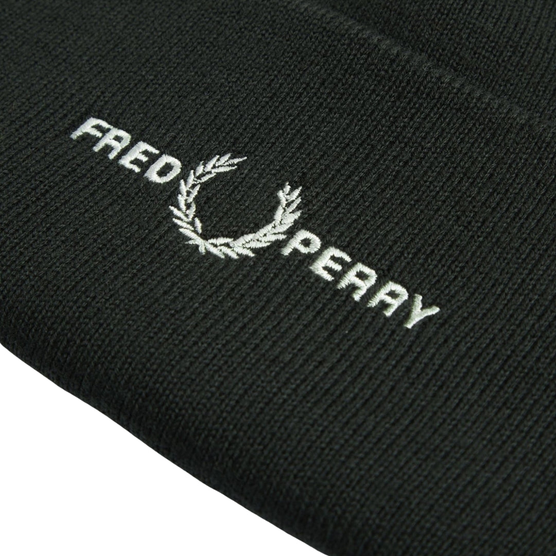 Fred Perry Graphic Logo Dark Green Beanie