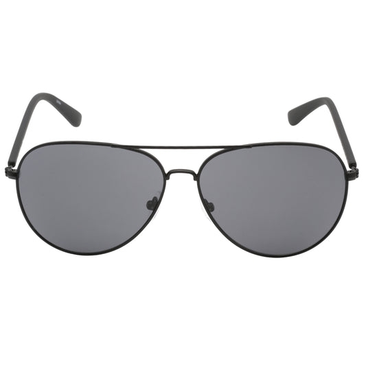 Calvin Klein Grey Lensed Matte Black Sunglasses One Size