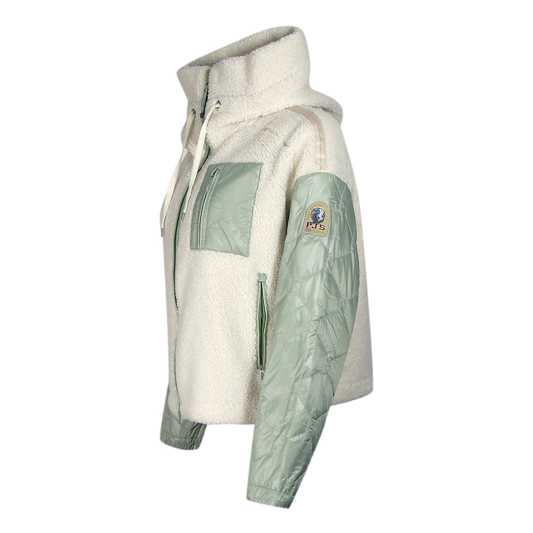 Parajumpers Charlene Moonbeam Nile Fleece White Jacket  S