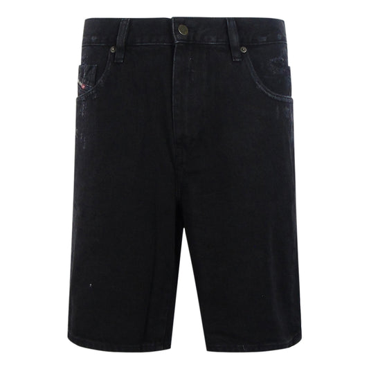 Diesel D-Strukt-Short Black Cotton Shorts W32