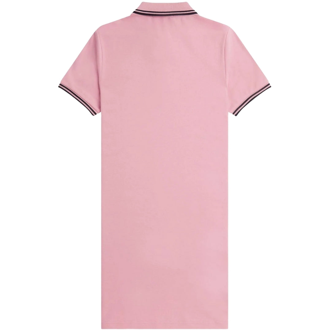 Fred Perry Chalky Pink Polo Shirt Dress S