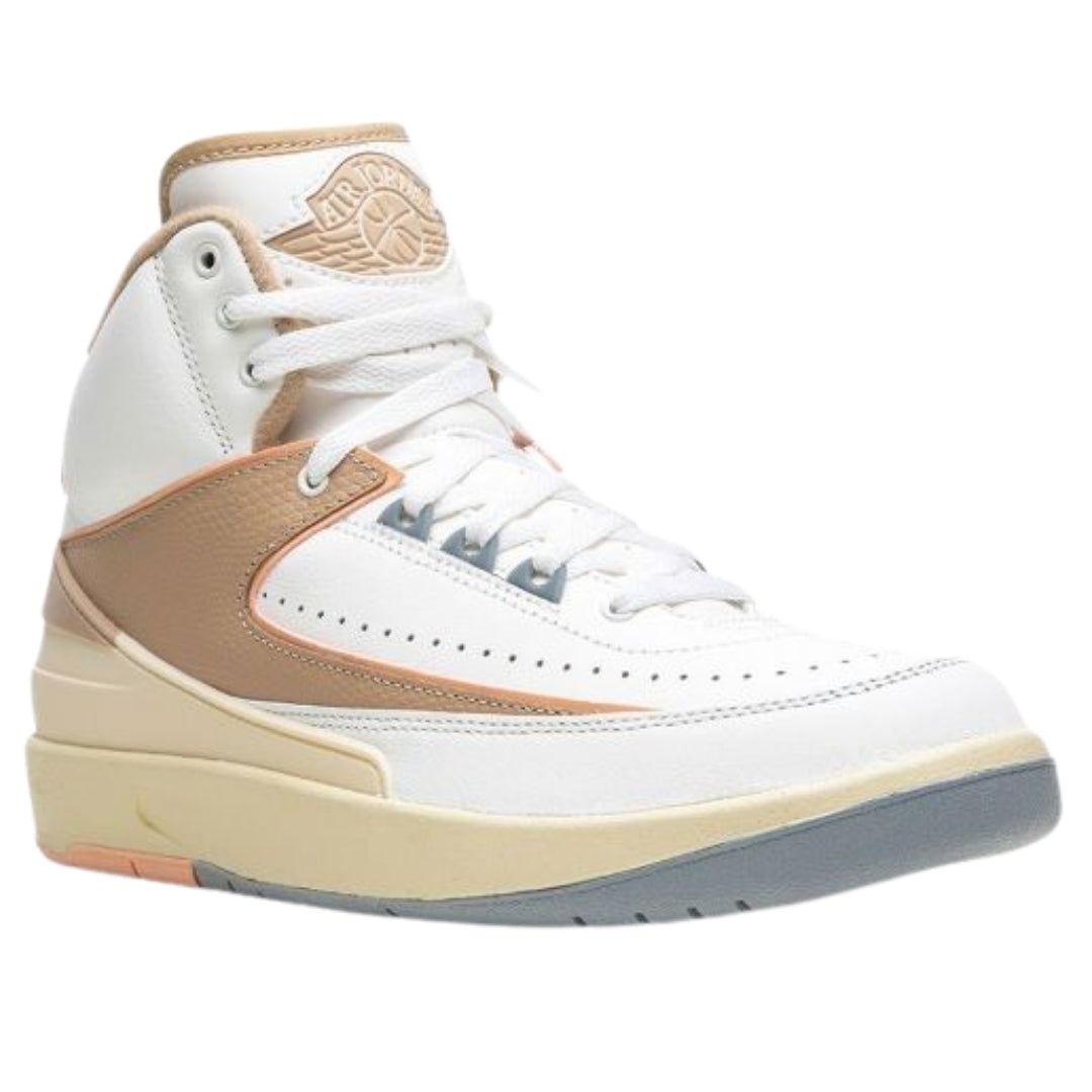 Nike Air Jordan 2 Retro White Trainers UK 3