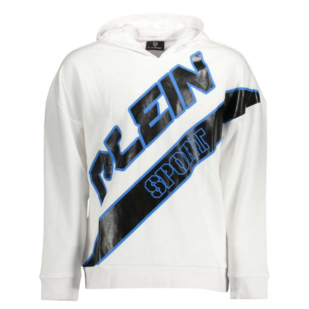 Plein Sport Large Logo White Hoodie S