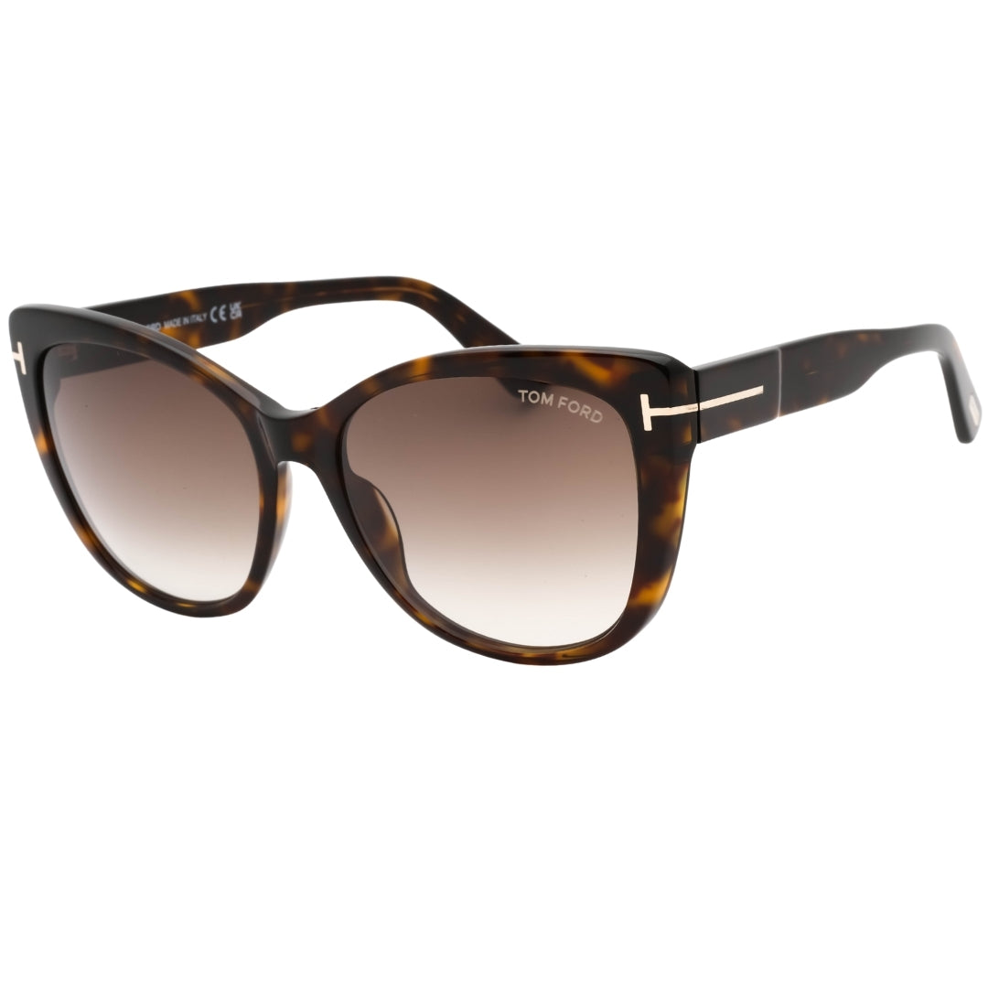 Tom Ford Gradient Roviex Dark Havana Brown Sunglasses One Size