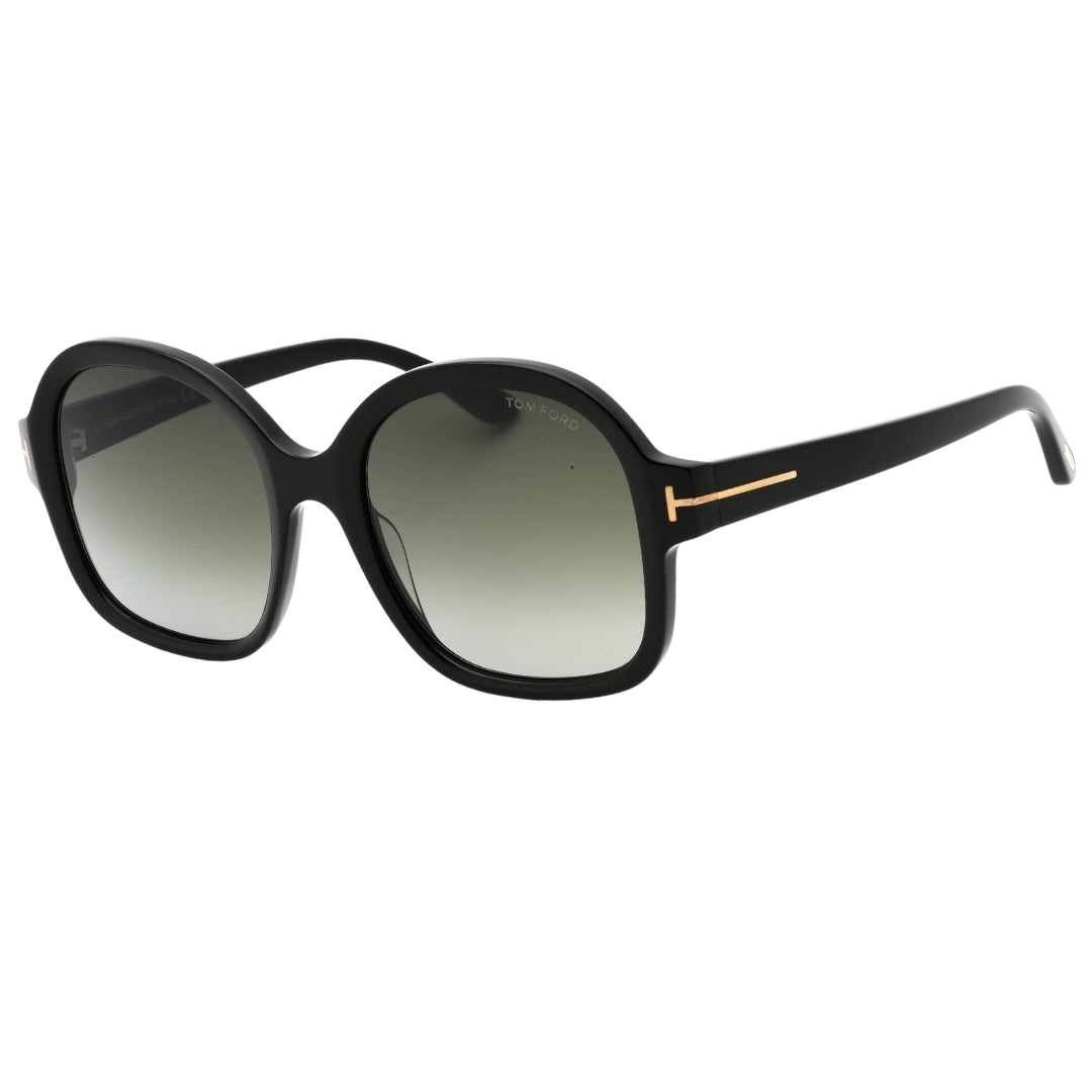 Tom Ford Smoke Lens Shiny Black Sunglasses One Size