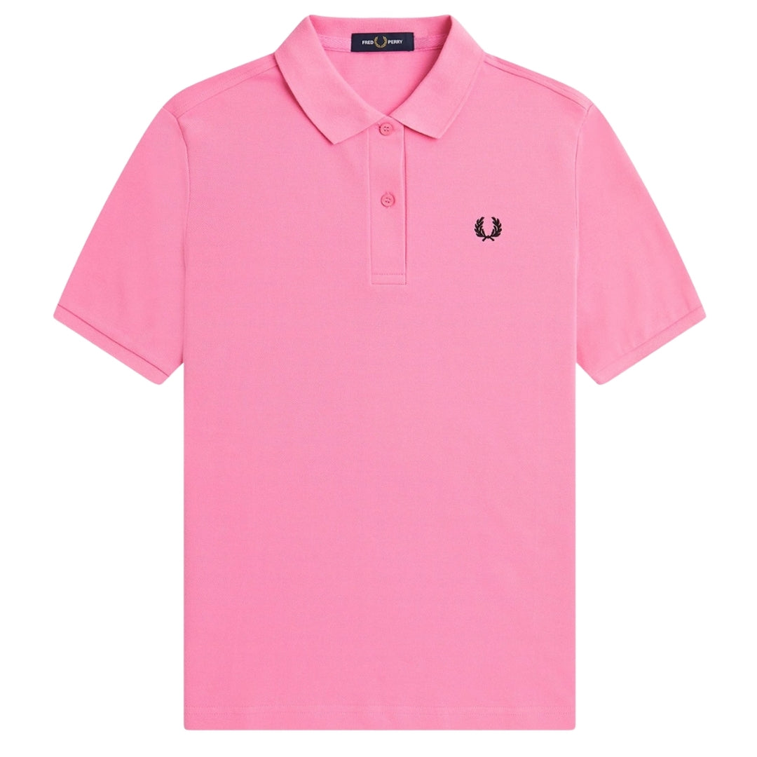 Fred Perry Plain Bright Pink Polo Shirt XS