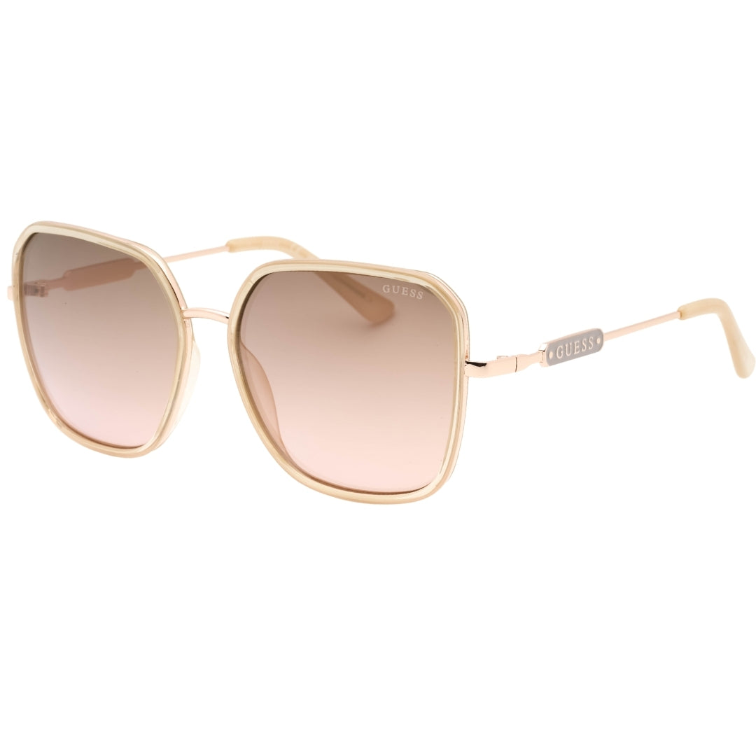 Guess Gradient Brown Lens Rose Gold Sunglasses One Size