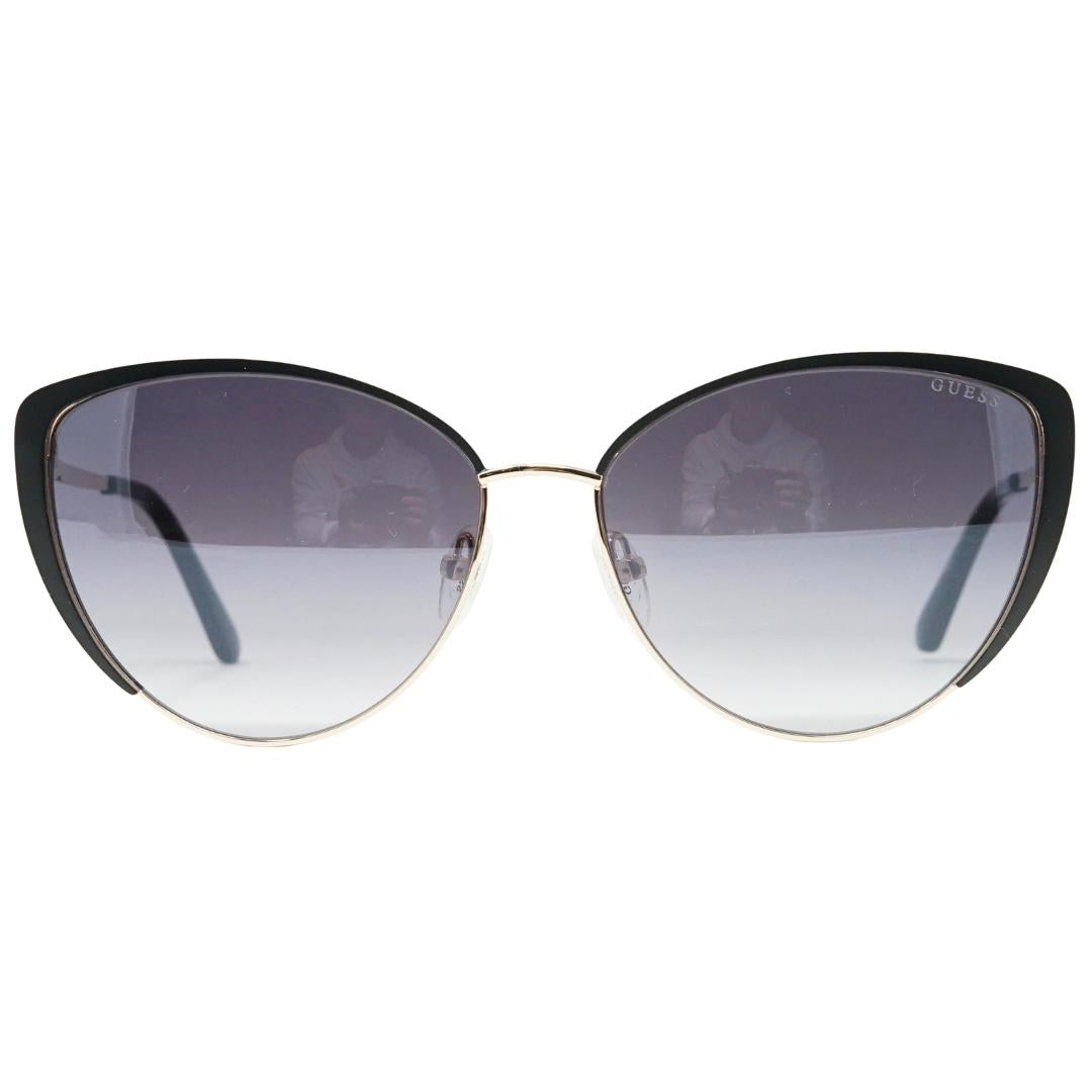 Guess Cat Eye Shiny Black Sunglasses