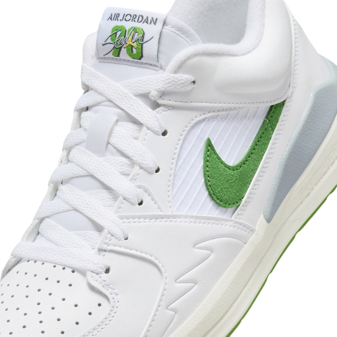 Nike Jordan Stadium 90 Green Swoosh White Trainers UK 4.5