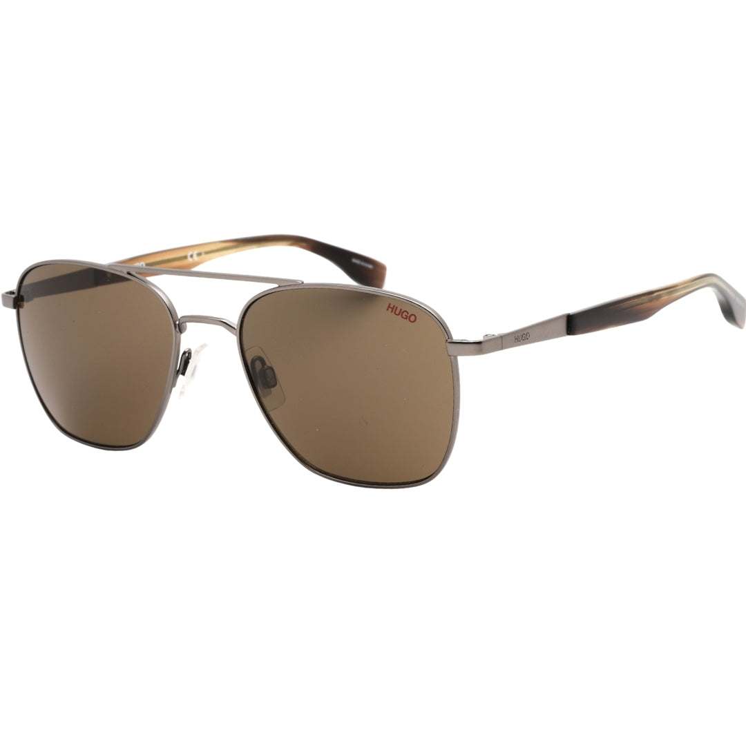 Hugo Boss Brown Lens Matte Brown Sunglasses