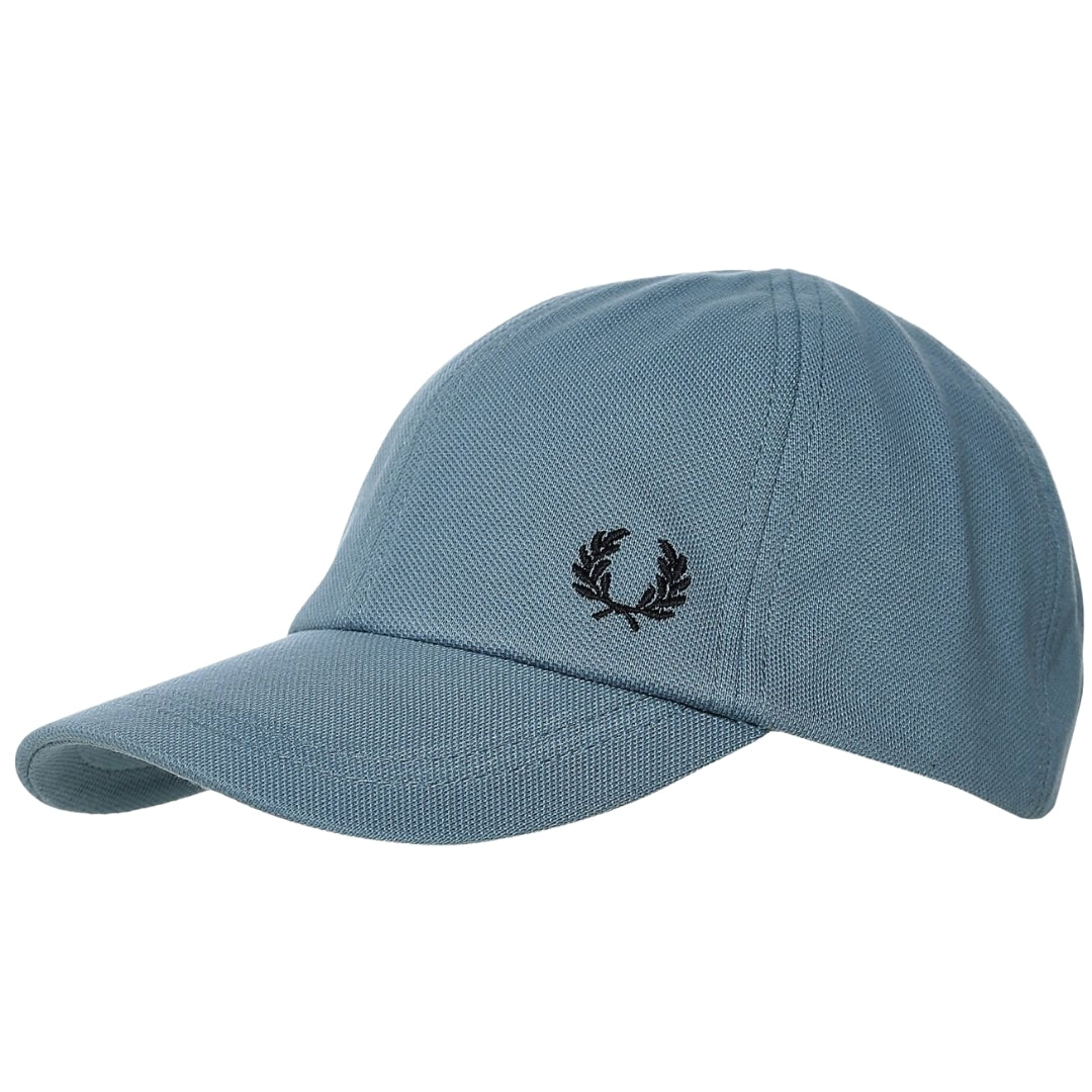 Fred Perry Brand Logo Pique Blue Classic Cap