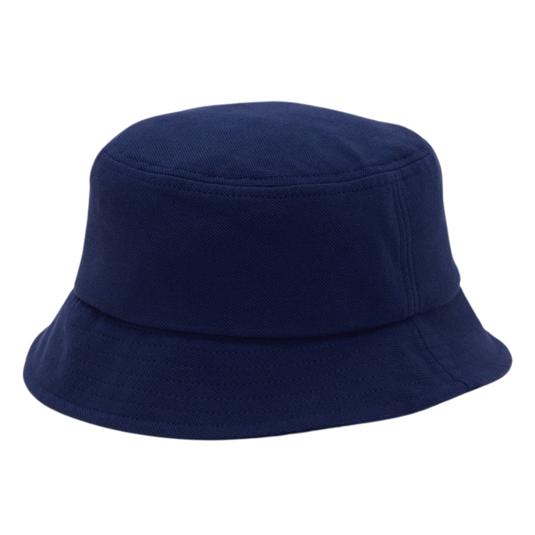 Fred Perry Brand Logo Pique Navy Blue Bucket Hat