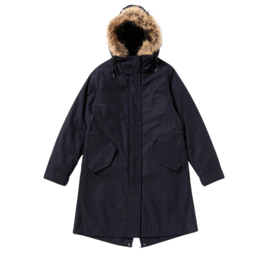 Fred Perry Hooded Zip-In Liner Parka 2 In 1 Navy Blue Jacket S