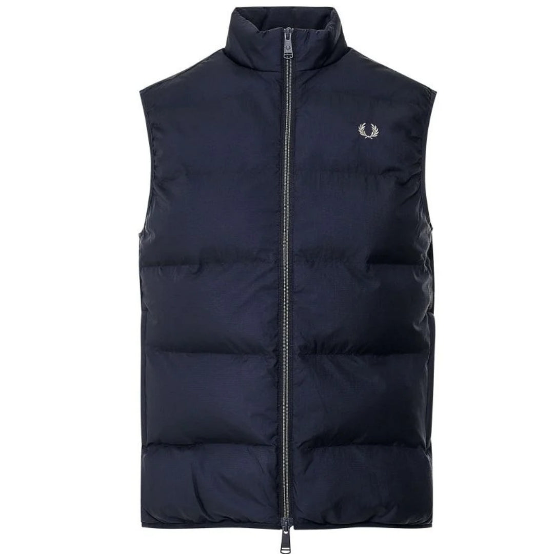 Fred Perry Insulated Navy Blue Gilet Jacket XS