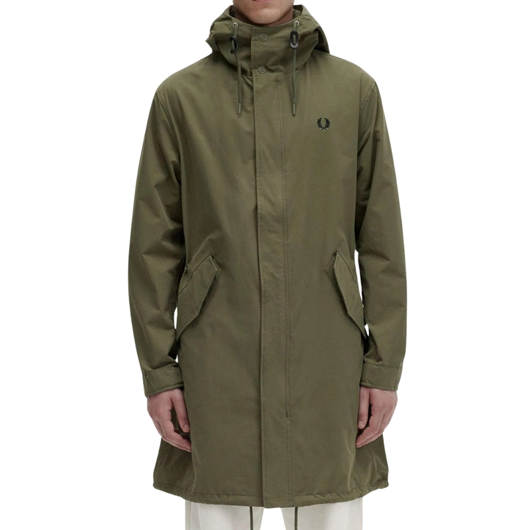 Fred Perry Shell Parka Green Jacket S