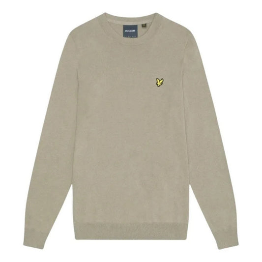 Lyle & Scott Crew Neck Sage Uniform Brown Pull Over Jumper S