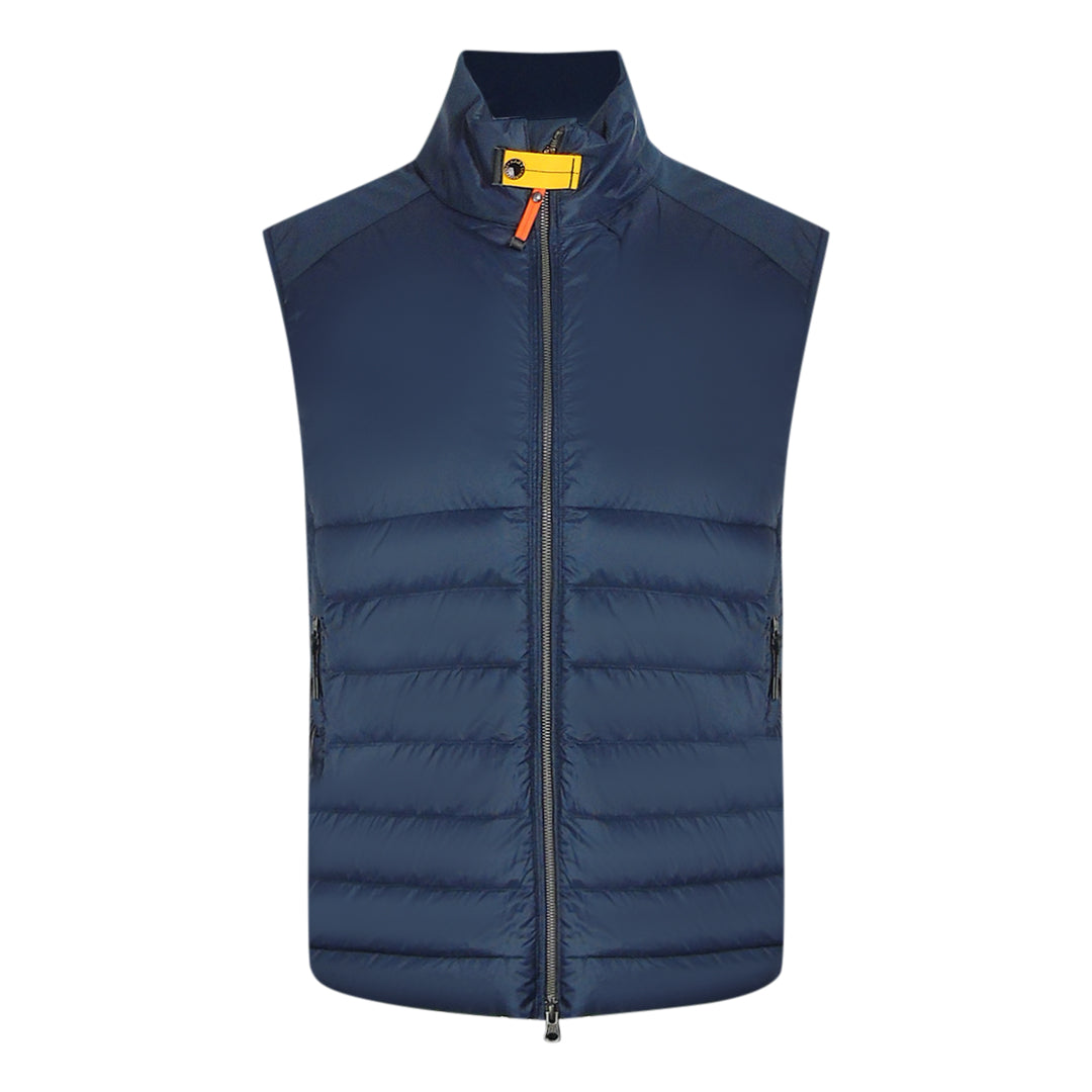 Parajumpers Korey Navy Blue Gilet Down Jacket L