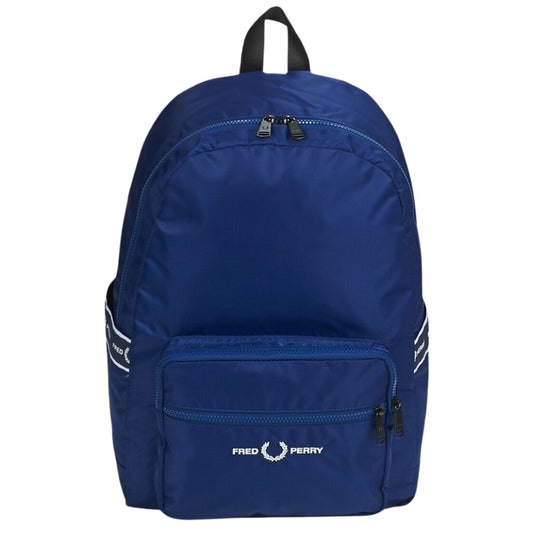 Fred Perry Taped Pockets French Navy Blue Backpack