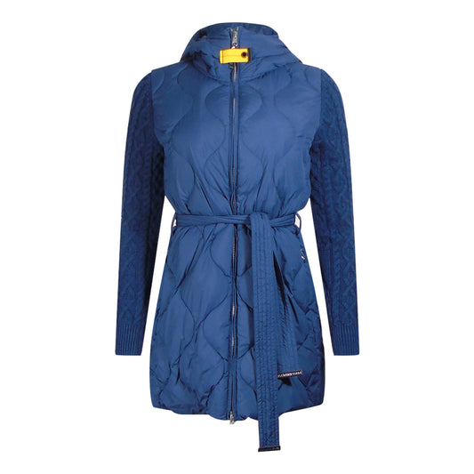 Parajumpers Lady Eclipse Navy Blue Hooded Long Jacket S