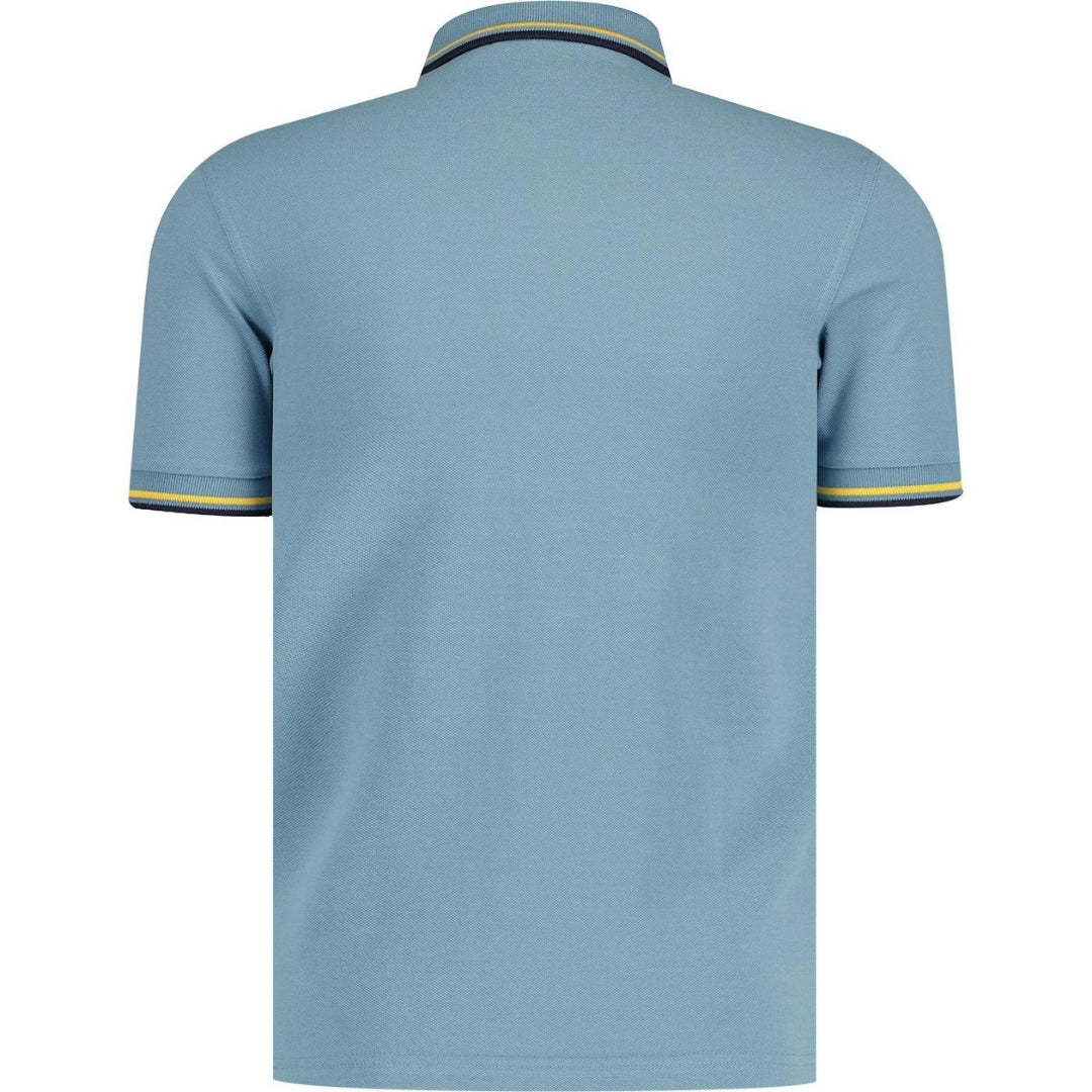 Fred Perry Twin Tipped Ash Blue Polo Shirt XS