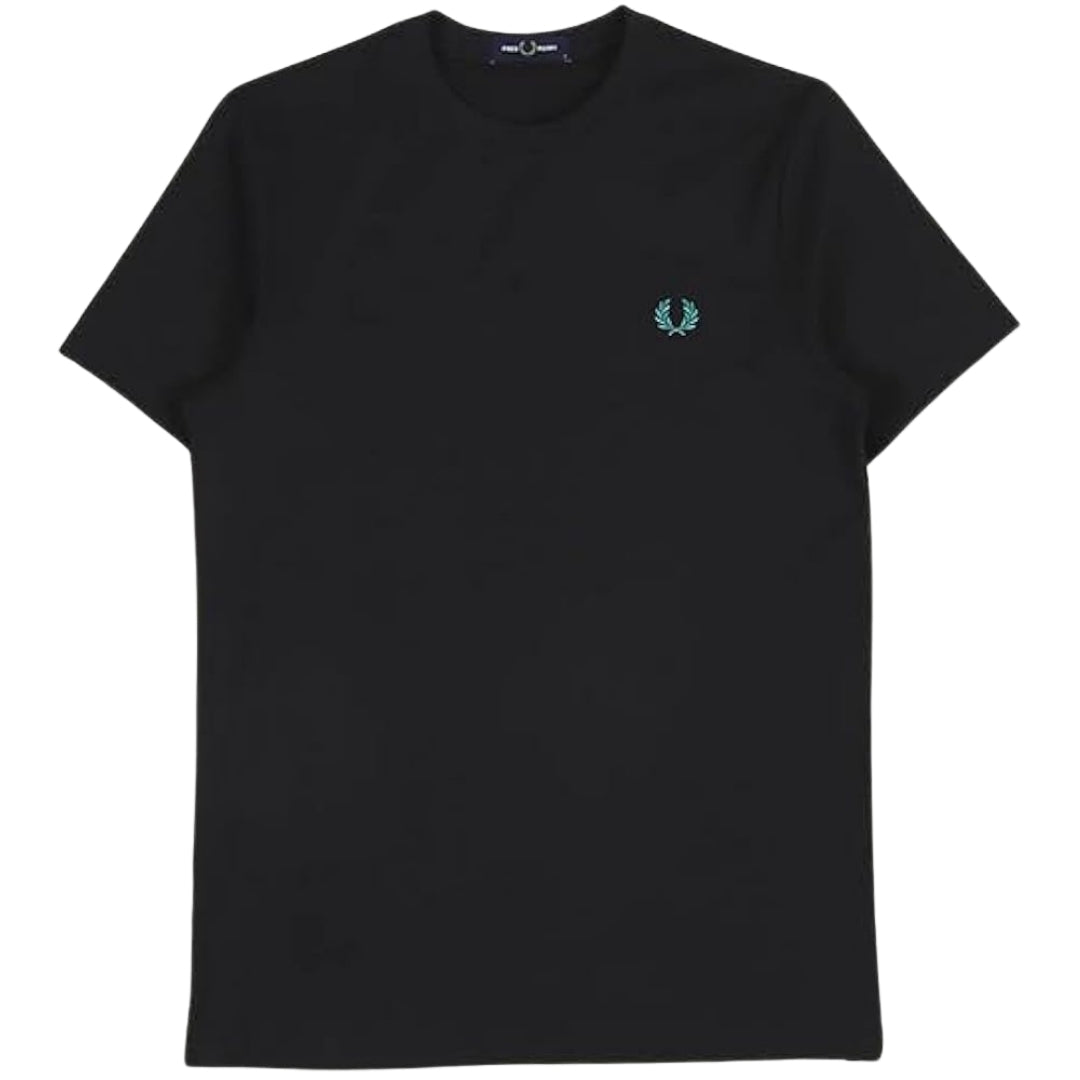 Fred Perry Rave Light Back Logo On Back Black T-Shirt S