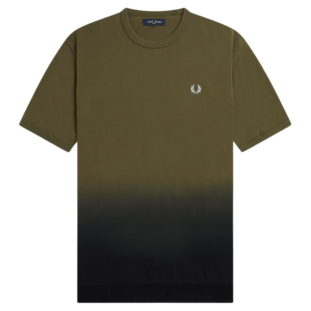 Fred Perry Ombre Dark Green T-Shirt XS