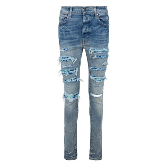 Amiri Silk PJ Thrasher Jean Clay Indigo Blue Jeans