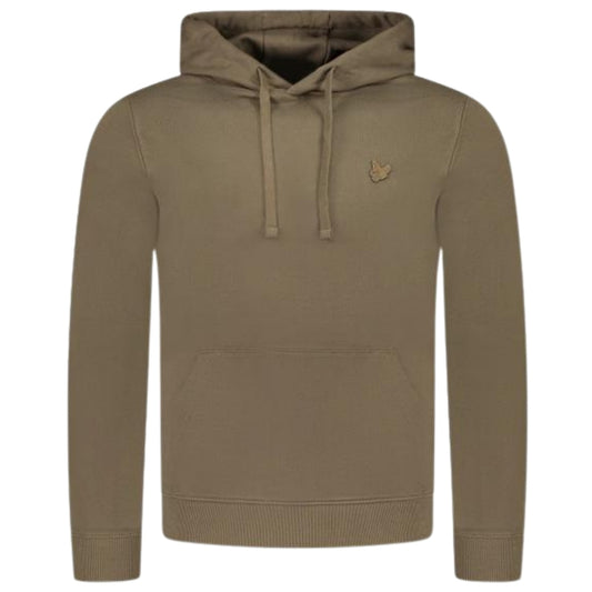 Lyle & Scott Tonal Eagle Logo Olive Green Pull-over Hoodie