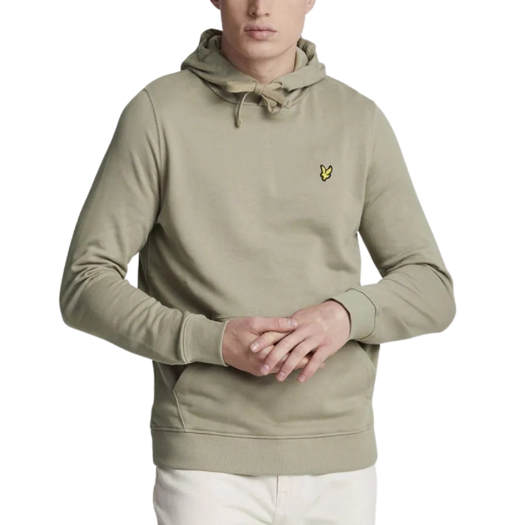 Lyle & Scott Branded Sage unidorm Green Pull-over Hoodie M