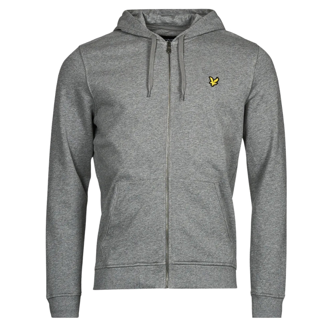 Lyle & Scott Grey Zip-Up Hoodie S