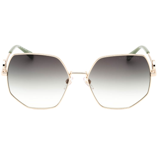 Marc Jacobs Green Leg Ends Gold Sunglasses One Size