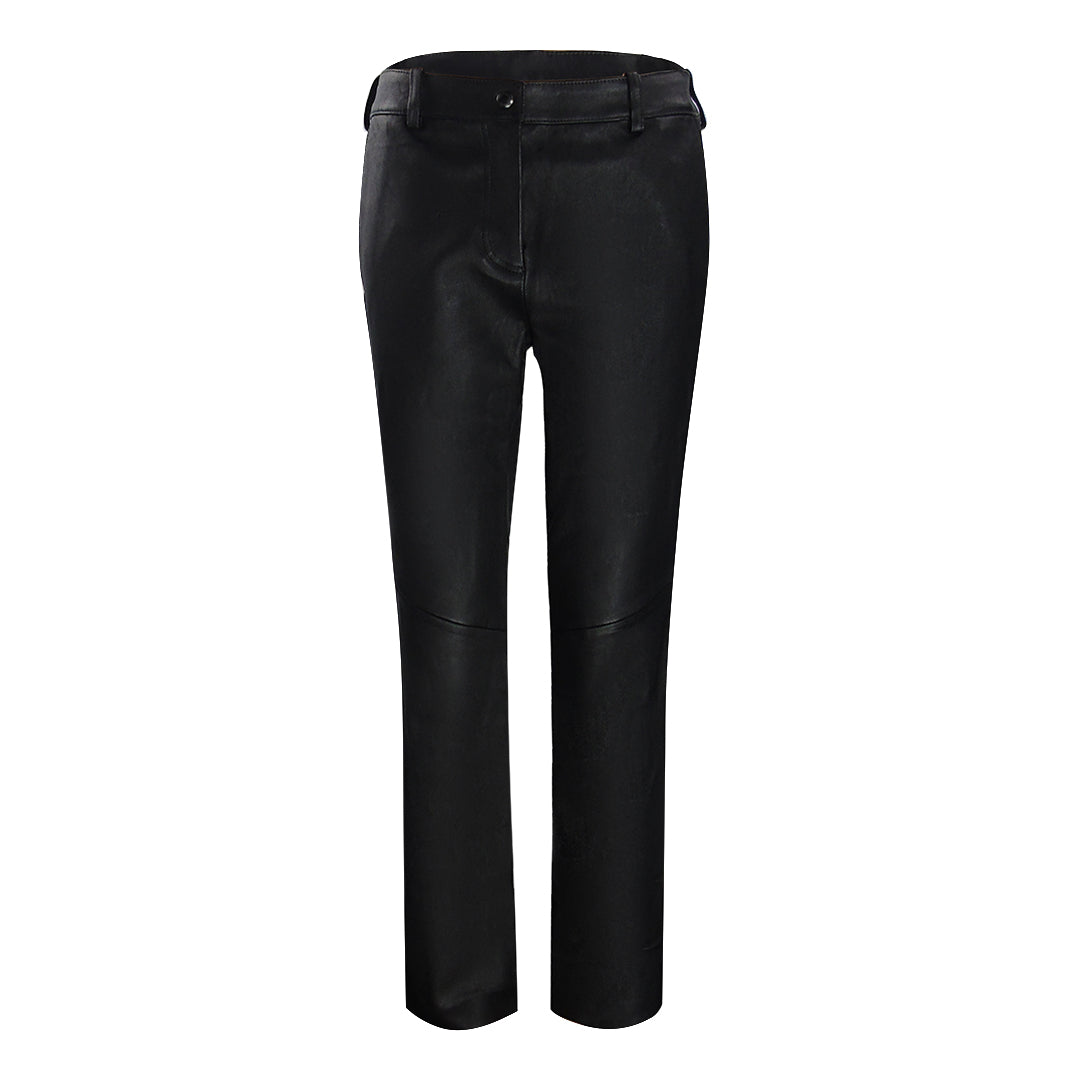 Belstaff Black Marley Leather Trousers M