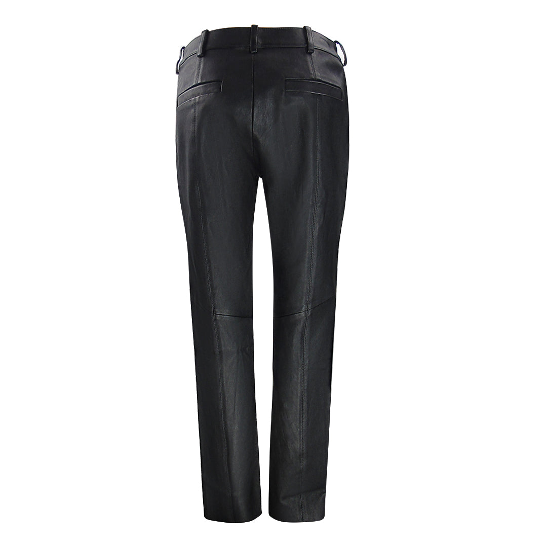 Belstaff Black Marley Leather Trousers M