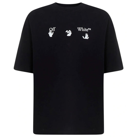 Off-White Big OW Logo Skate Fit Black T-Shirt XS