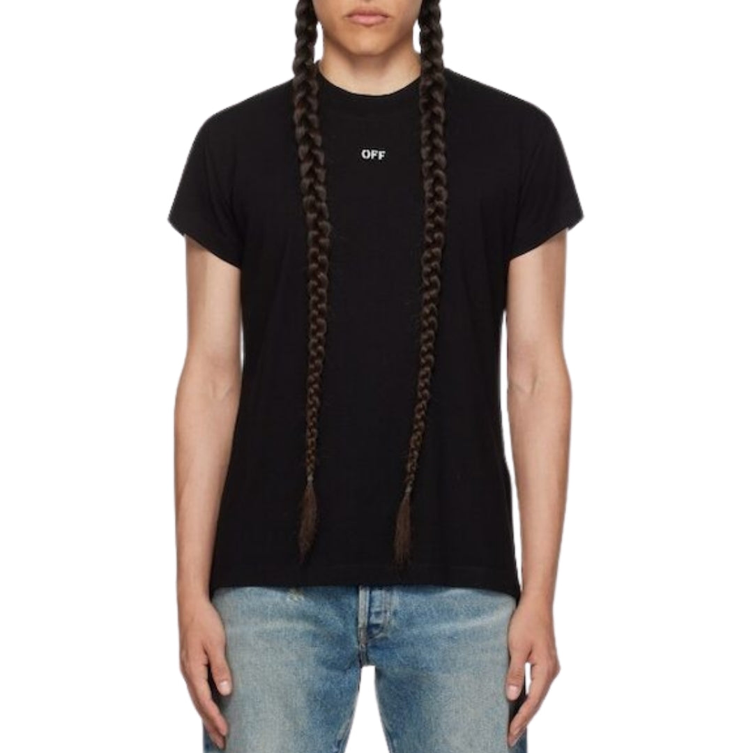 Off-White Noise Arrow Shaped Logo Black T-Shirt S