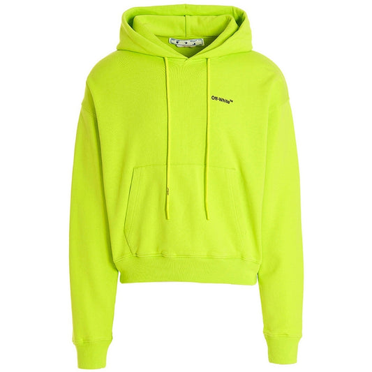 Off-White Caravaggio Arrow Over Lime Green Hoodie XS