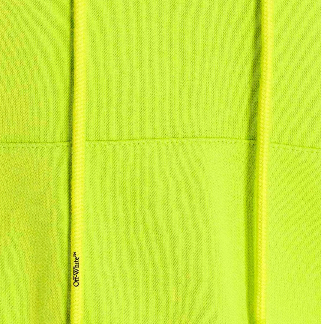 Off-White Caravaggio Arrow Over Lime Green Hoodie XS