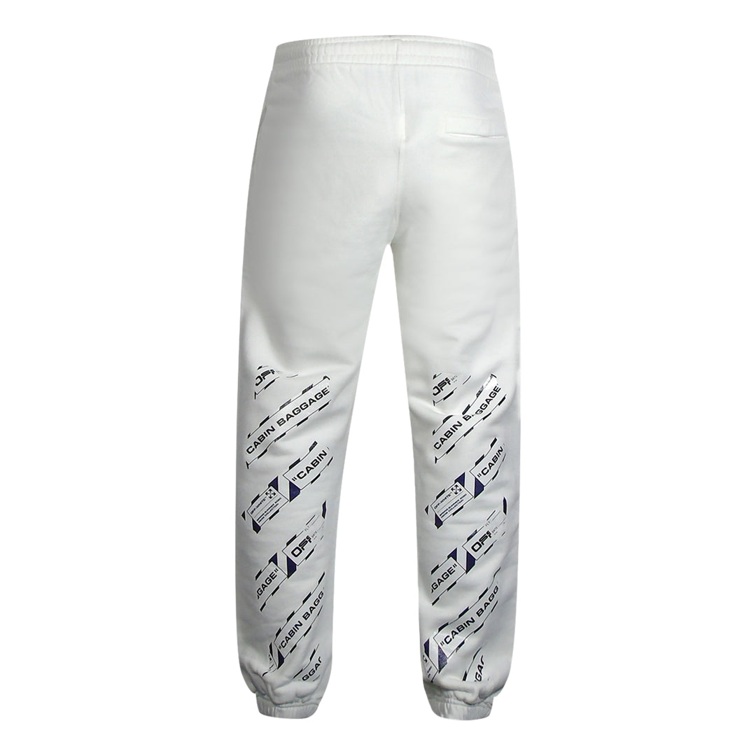 Off-White Airport Tape Logo White Sweatpants M