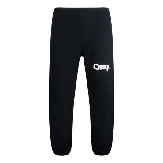 Off-White Airport Tape Logo Black Sweatpants M