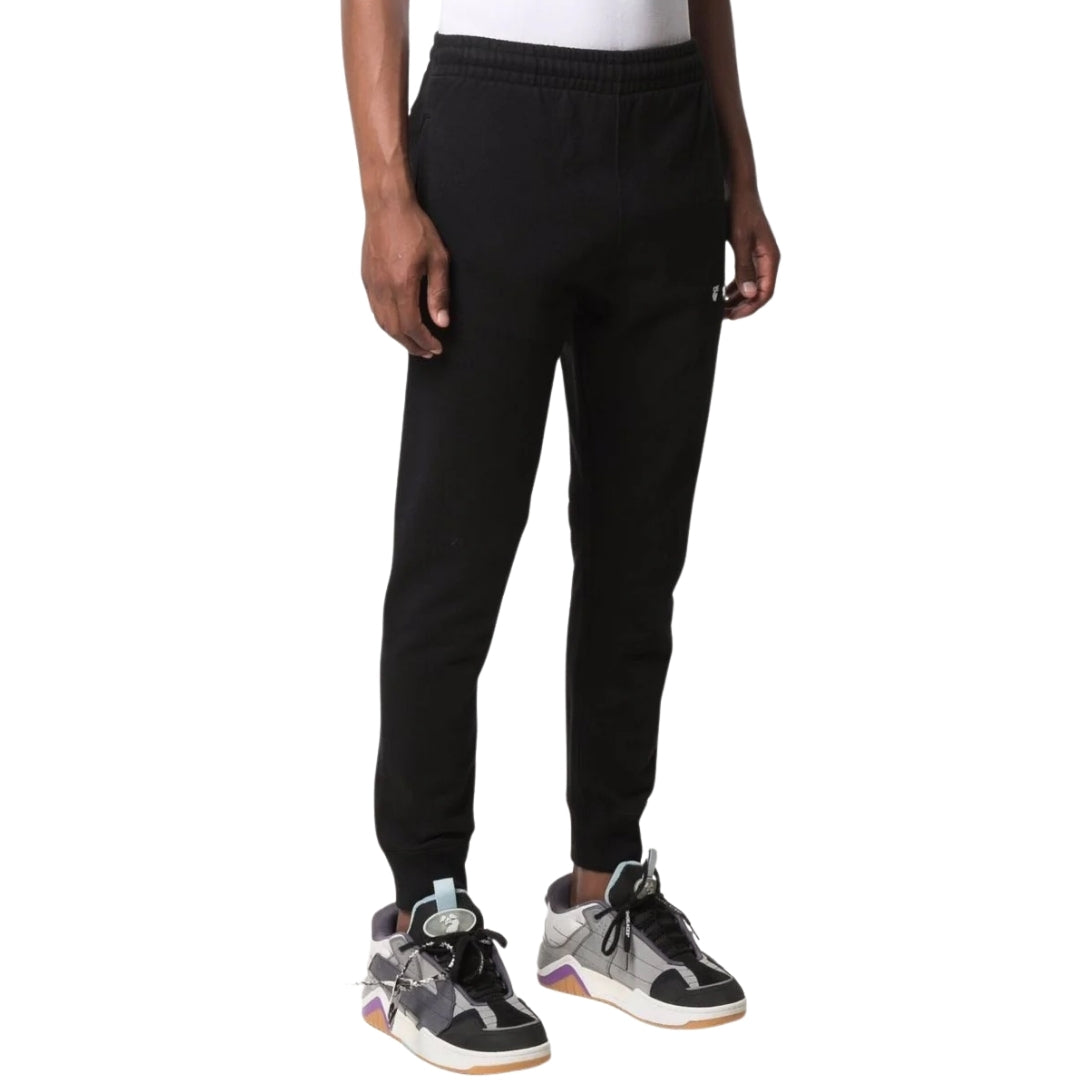 Off-White OW Logo Short Cuffed Black Sweatpants XS