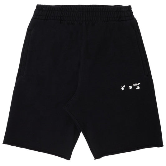 Off-White OW Logo Black Sweat Shorts XS