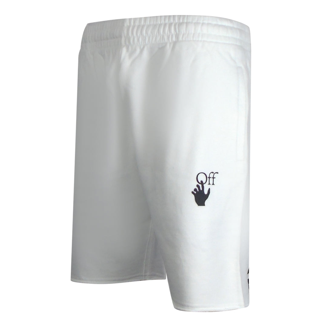 Off-White Caravaggio Arrow White Sweat Shorts XS