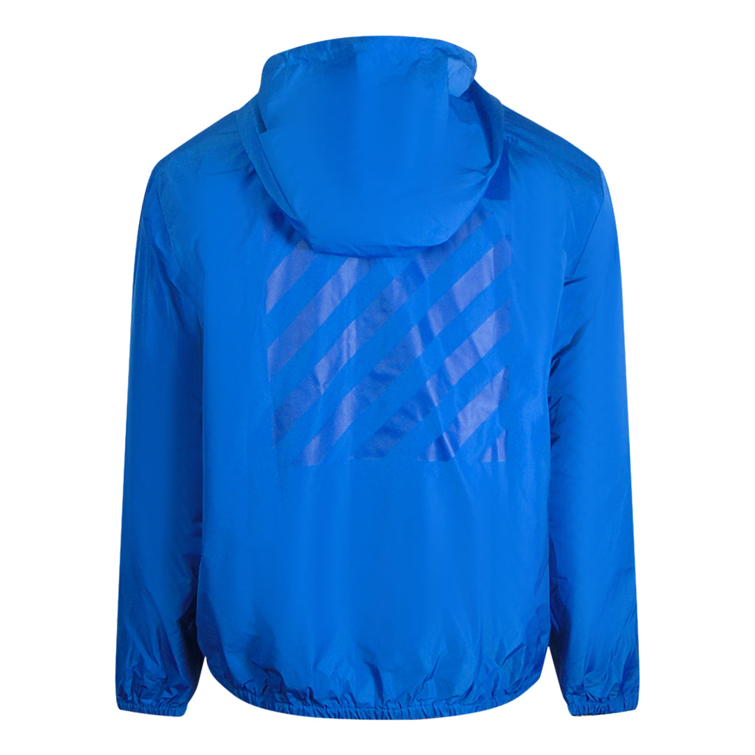 Off-White Diag Tab Peacock Blue Windbreaker Jacket S