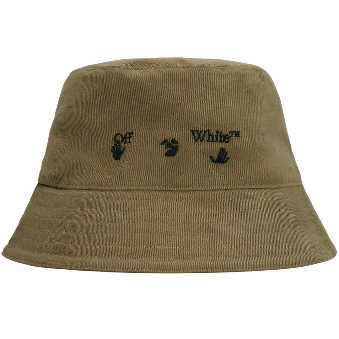 Off-White OW Logo Green Bucket Hat