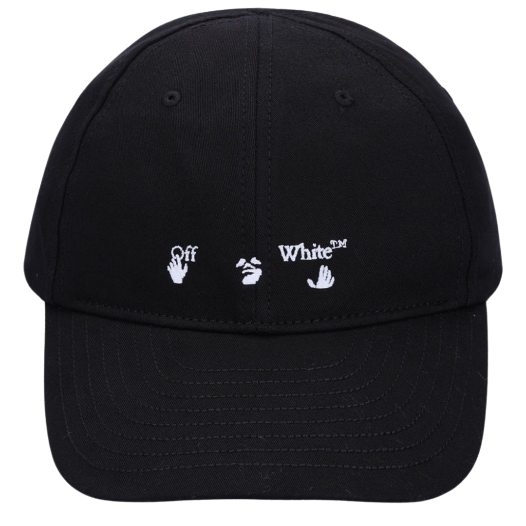 Off-White Hands Off Logo Baseball Cap Black Hat