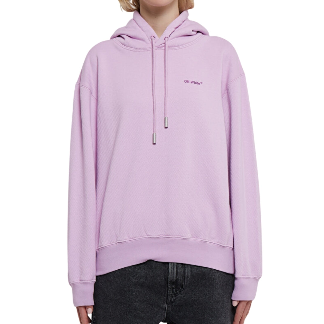 Off-White Diag Regular Fit Lilac Purple Hoodie XXS